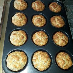 A picture of Home made fresh muffins.