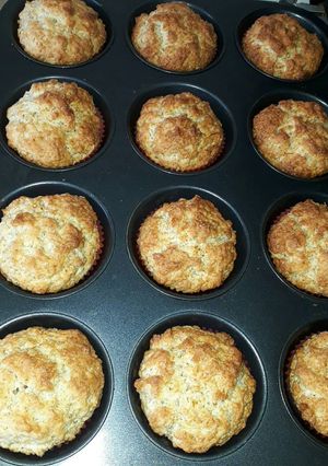 A picture of Home made fresh muffins.