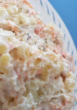 Una foto de Ensalada de papa y pollo