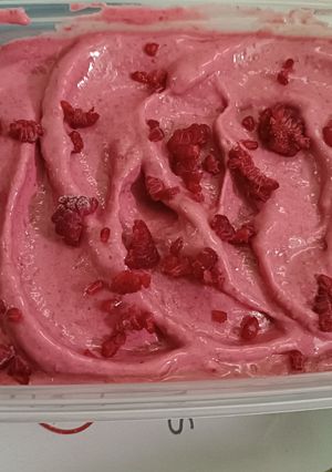 Málna fagyi recept fotója