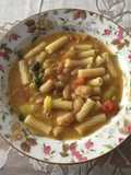 Pasta e fagioli - Pasta y frijoles