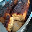 Budín de pan con nueces