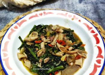 Resep Mudah Tumis Kangkung Cumi Asin Enak Bergizi