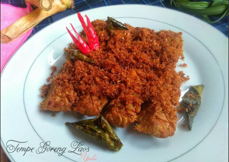 Tempe goreng laos