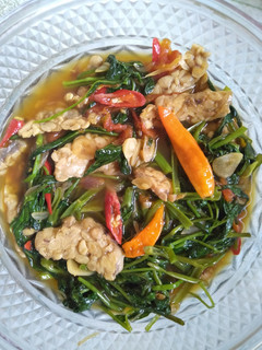 Foto resep Tumis kangkung ebi tempe