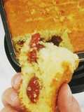Bolo de fubá com goiabada