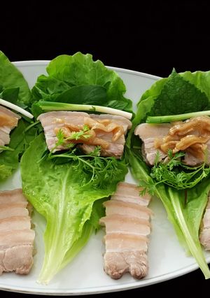Hình của món SP.0209 - Thịt Luộc Cuốn Rau.
