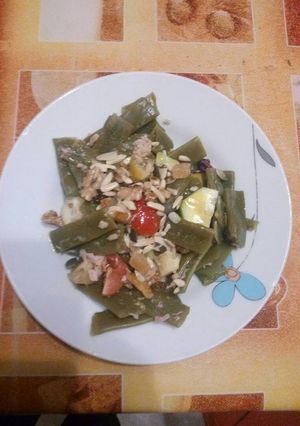 Una foto de Ensalada de judías verdes