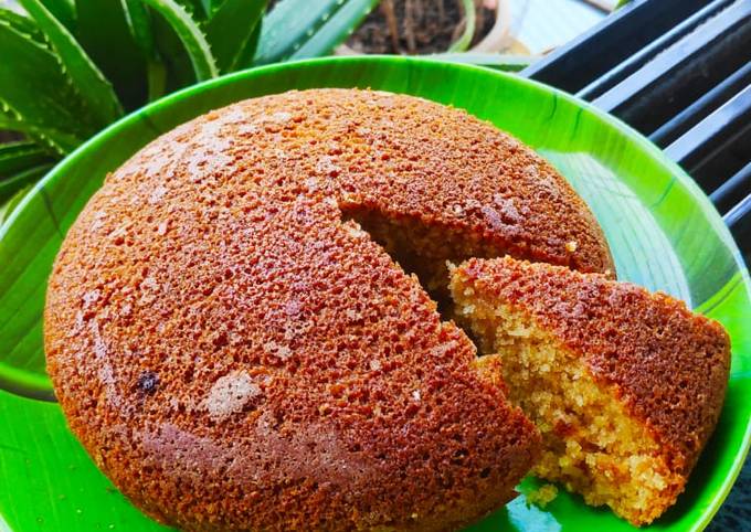 Pista Sooji Cake - Bake with Shivesh