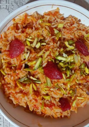 A picture of Gajar rice.