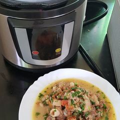A picture of Agnes' EPC Mbuzi Stew.