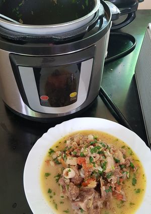 A picture of Agnes' EPC Mbuzi Stew.