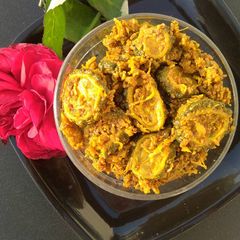 A picture of Bitter gourd pickle.