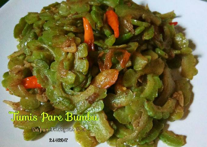 Cara Gampang Menyiapkan 🌳 Tumis Pare Bumbu ala Dapur Fitri 🌳, Lezat Sekali