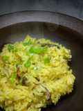 Risotto de hongos vegano