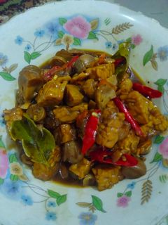 Foto resep Oseng jamur tempe