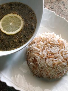 صورة لوصفة ملوخية بالدجاج