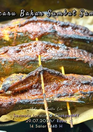 Gambar Ikan Cencaru Bakar Sumbat Sambal (Air Fryer)