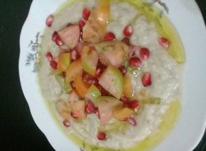 صورة لوصفة متبل باذنجان بحبات الرمان