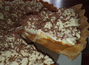 Una foto de Banoffee (tarta de plátano sin horno) a mi estilo