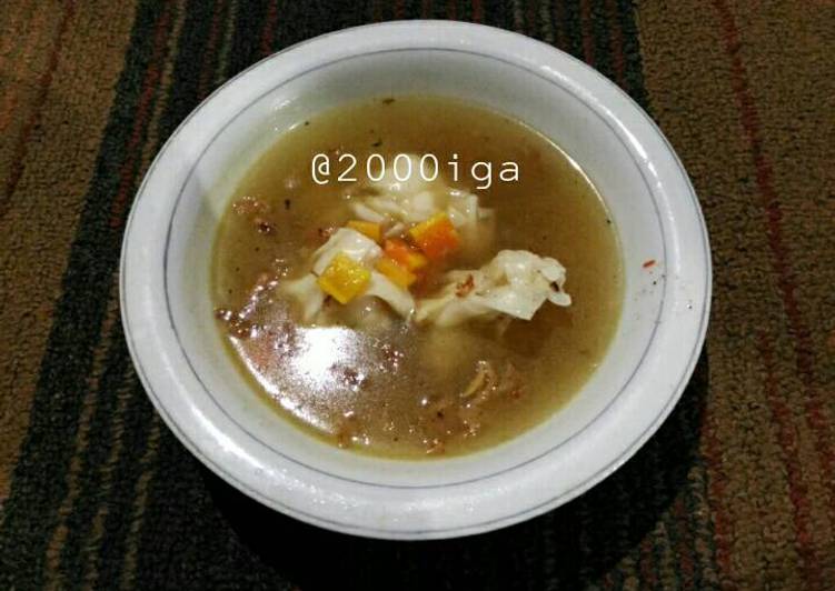 Pangsit Ebi Kuah Segar