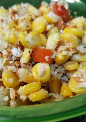 A picture of Tangy Corn peanut chat.