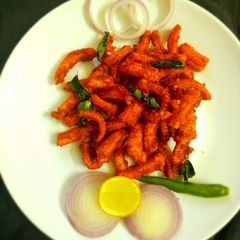 A picture of Crispy and spicy baby corn.