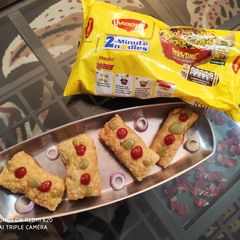 Maggi spring roll A picture of Maggi spring roll.
