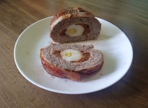 Una foto de Pan de carne relleno