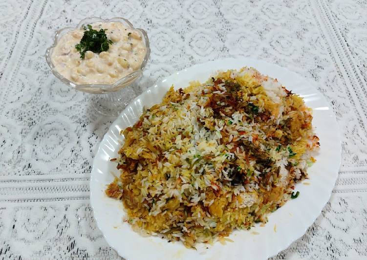 Simple Way to Prepare Homemade Chicken tikka masala biryani