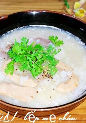 Hình của món Cháo tim cật heo.