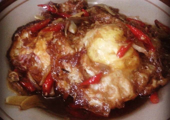 Telur ceplok kuah kecap