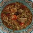 Arroz con punta de solomillo y verduras