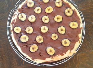 Une photo de Pizza banane nutella