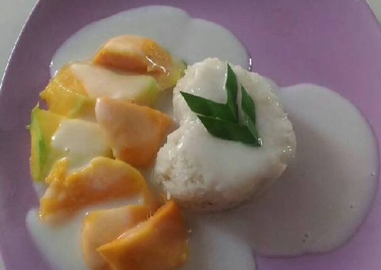 Resep Manggo sticky rice Anti Gagal