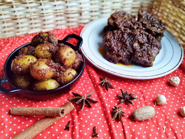  Bagaimana cara buat Rendang hati mix kentang🍲  menggugah selera