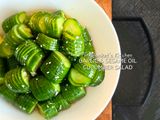 GARLIC & SESAME OIL CUCUMBER SALAD