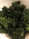 Homemade baked crispy kale chips