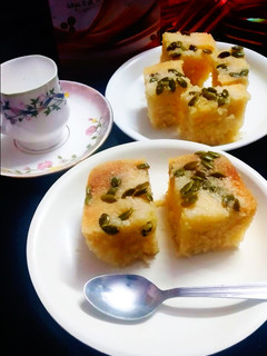 A picture of Basbousa Cake.