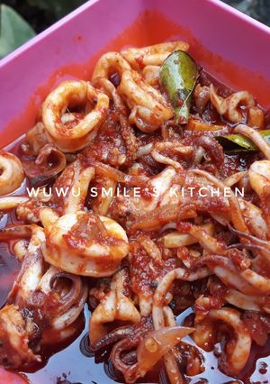 Foto resep Cumi Saus Pedas ala Wuwu Smile's Kitchen