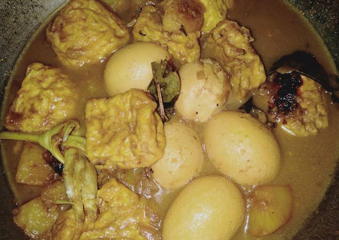 Semur Tahu Telor Kentang