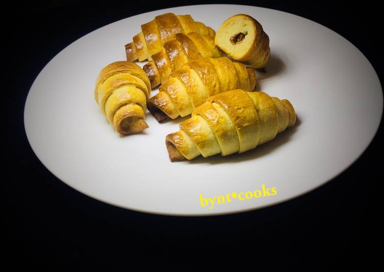 Simple Way to Prepare Super Quick Homemade Chocolate Croissants 🥐