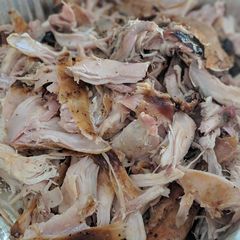 A picture of Smoked pulled rabbit.