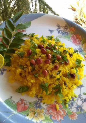 A picture of Veg Poha.