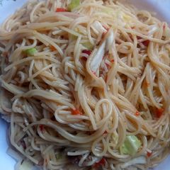 Cabbage spaghetti A picture of Cabbage spaghetti.