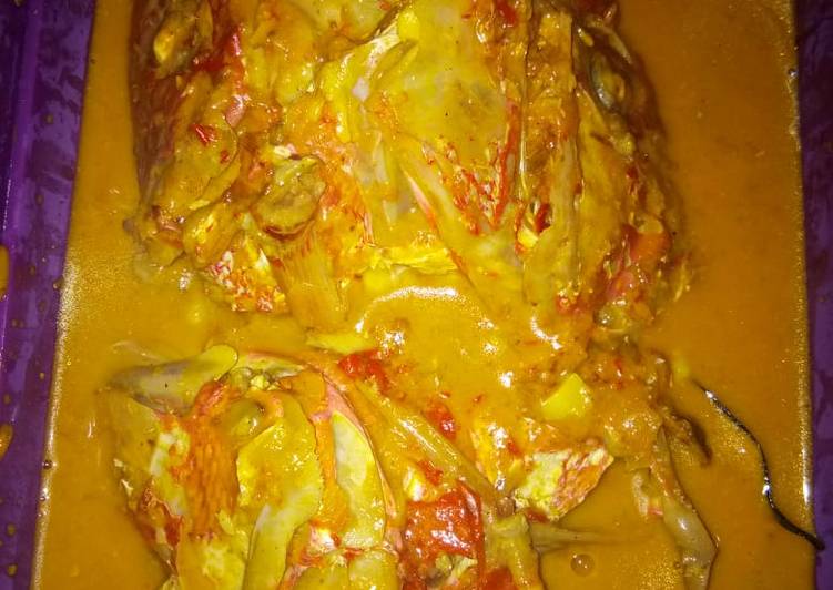 Cara Gampang meracik Gulai Kepala Kakap Merah, Bisa Manjain Lidah