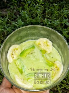 Hình của món Sinh tố bơ chuối.