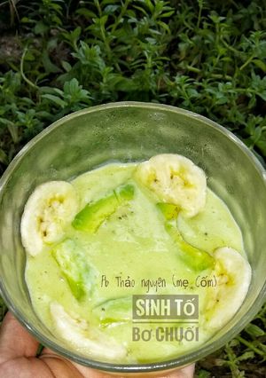 Hình của món Sinh tố bơ chuối.