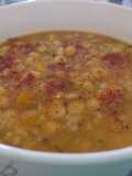 Garbanzos con mote en olla a presión