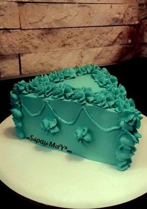 عکسی از دستور کیک تولد مثلثی وینتیج 🍰